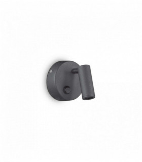 Schwarze Wandleuchte SEITE 1 Glühlampe Durchmesser 100 cm
