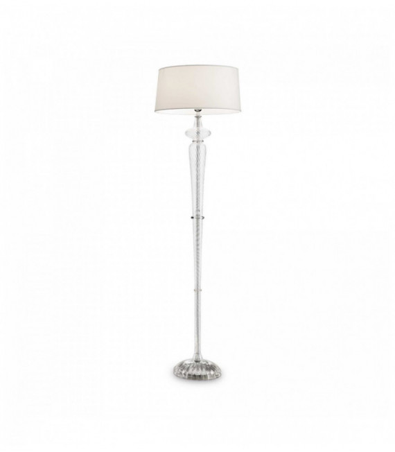 FORCOLA weiße Stehlampe 1 Glühbirne