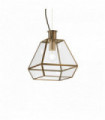 Suspension Brune ORANGERIE 1 ampoule