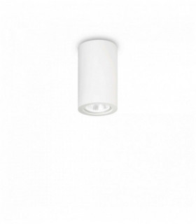 Plafón de techo blanco TOWER 1 bombilla Diámetro 7 Cm