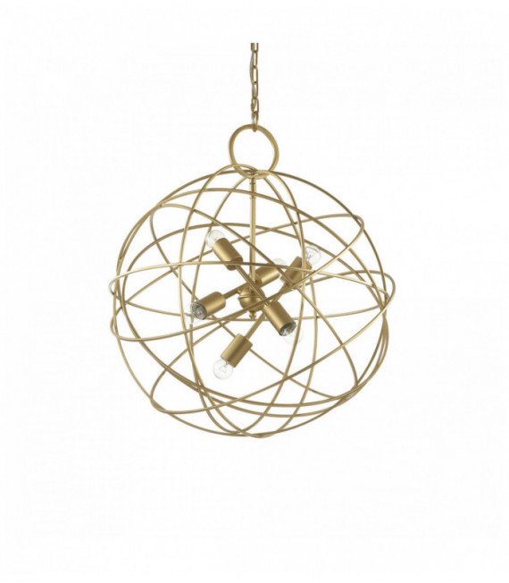 Goldene KONSE Pendelleuchte 6 Glühbirnen