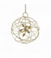 Suspension Dorée KONSE 6 ampoules