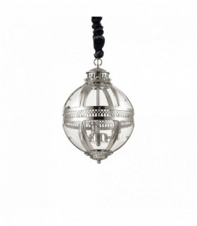 WORLD chrome pendant lamp 3 bulbs