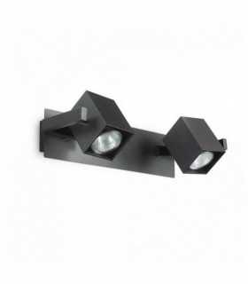 Applique nera MOUSE 2 lampadine