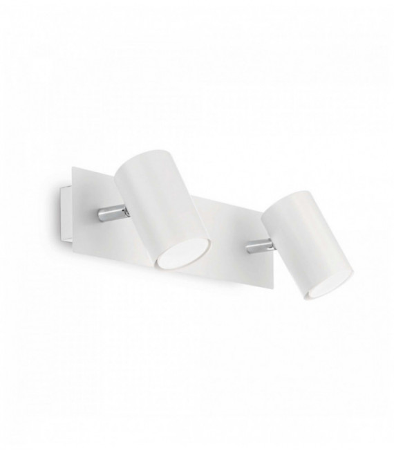 White SPOT 2-light wall light
