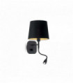 NORDIK black wall light 2 bulbs