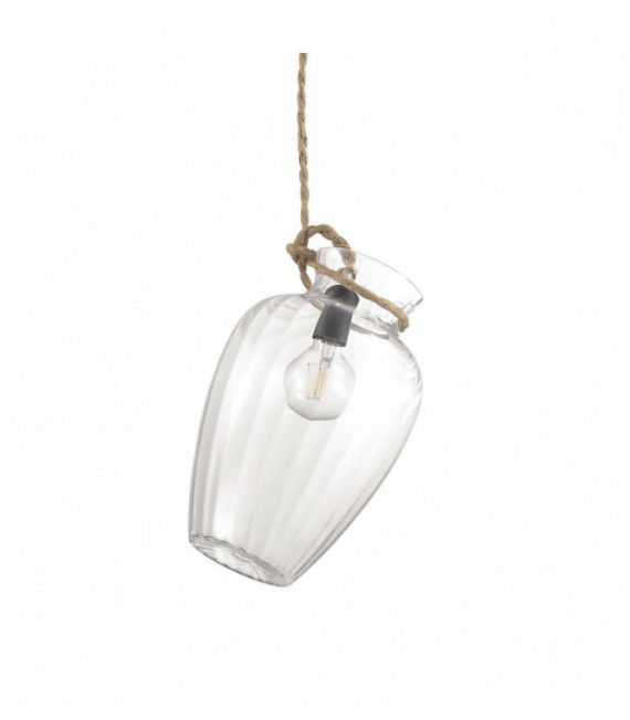 Transparente POTTY Pendelleuchte 1 Glühbirne