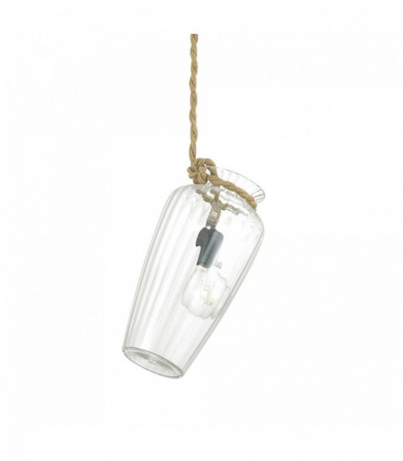 Suspension design Transparente POTTY 1 ampoule