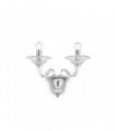DANIELI Transparent wall light 2 bulbs