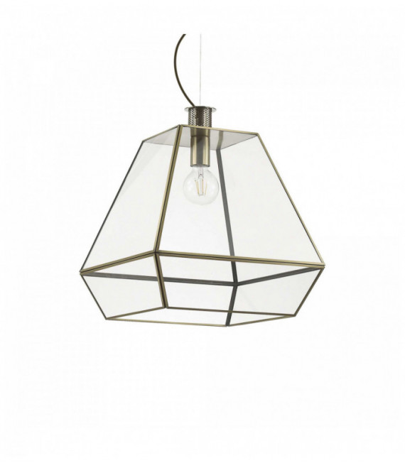 Suspension Brune ORANGERIE 1 ampoule en métal