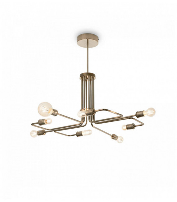 Pendelleuchte Antik Messing TRIUMPH 8 Glühbirnen