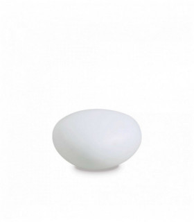 Weiße Stehlampe SASSO 1 Glühlampe Durchmesser 88 cm
