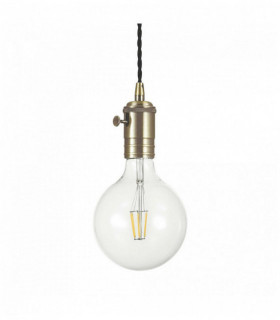Brown DOC pendant light 1 bulb