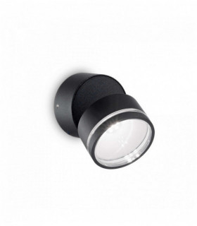 Applique nera OMEGA ROUND 6 lampadine