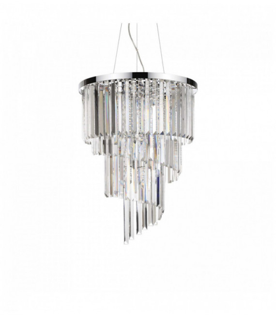CARLTON crystal chrome colgante 12 luces
