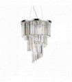 CARLTON crystal chrome pendant 12 lights