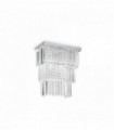 MARTINEZ chrome-plated crystal wall light 3 lights
