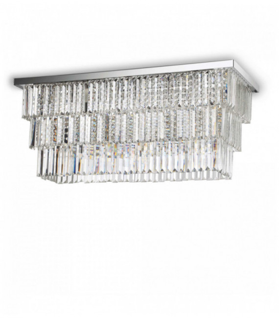 MARTINEZ crystal chrome ceiling light 6 bulbs