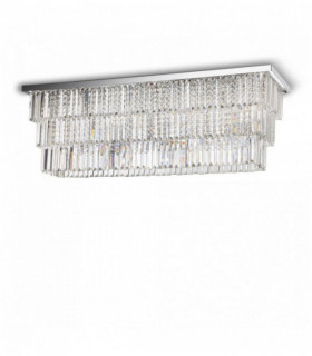 MARTINEZ Kristall Chrom Deckenleuchte 8 Lichter