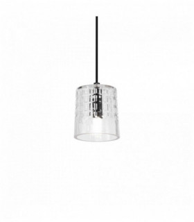 Transparente COGNAC Suspension 1 Glühlampe Höhe 38 cm