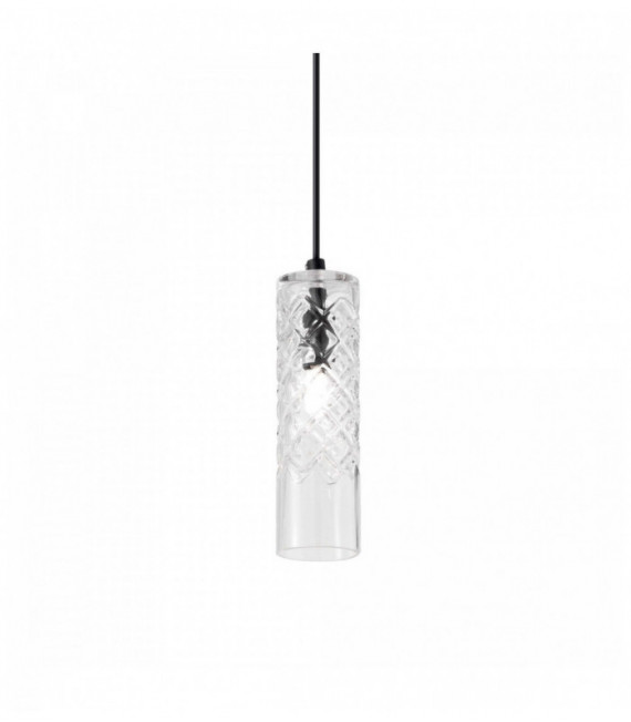 Transparent COGNAC Suspension 1 bulb Diameter 95 Cm