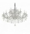 Suspension Chromée en cristal NAPOLEON 18 ampoules