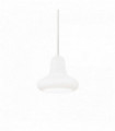 White pendant light LIDO 1 bulb Diameter 24 Cm
