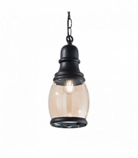Suspension Noire HANSEL 1 ampoule en métal