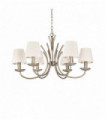 Canvas hanging lamp SPIGA 6 bulbs
