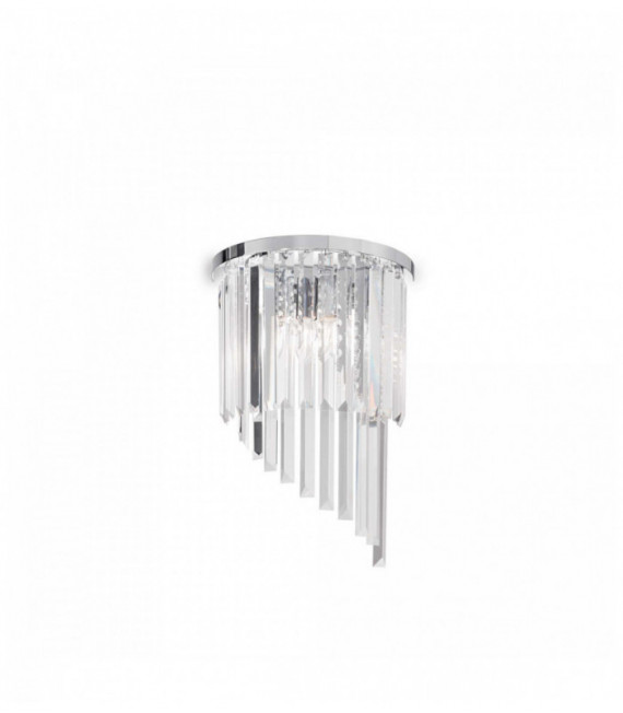 Applique murale Chromée en cristal CARLTON 3 ampoules