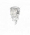 CARLTON crystal chrome ceiling light 8 lights