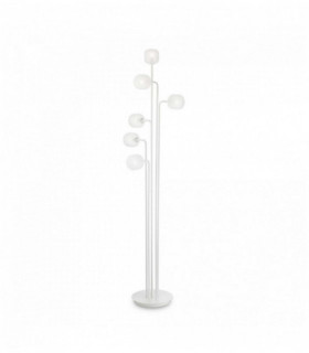 Lampadaire Blanc MALLOW 6 ampoules