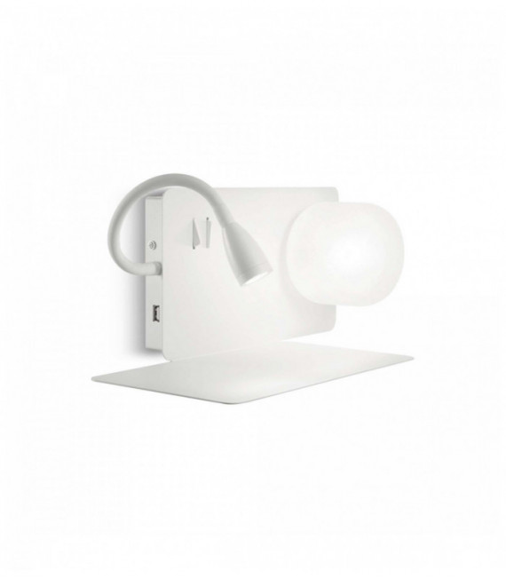 White BOOK wall light 2 bulbs