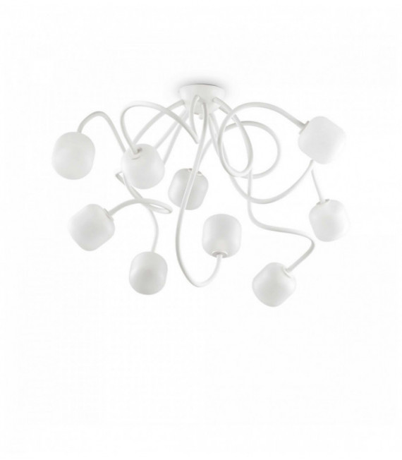 Plafonnier Blanc OCTOPUS 9 ampoules