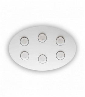 Plafonnier Blanc LOGOS 6 ampoules