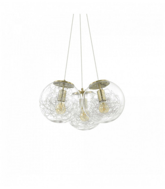MAPA SAT Ciondolo in ottone 3 lampadine