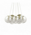 MAPA SAT brass pendant light 7 bulbs