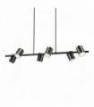 SHOTS black pendant light 6 bulbs