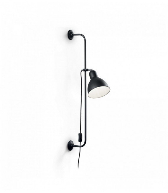 Black wall lamp SHOWER 1 bulb