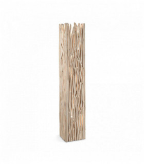 DRIFTWOOD Holz Stehlampe 2 Glühbirnen