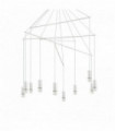 White POP pendant light 10 bulbs