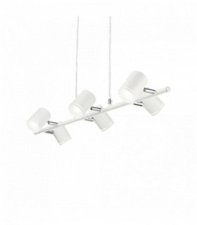 Lampada a sospensione bianca SHOTS 6 lampadine