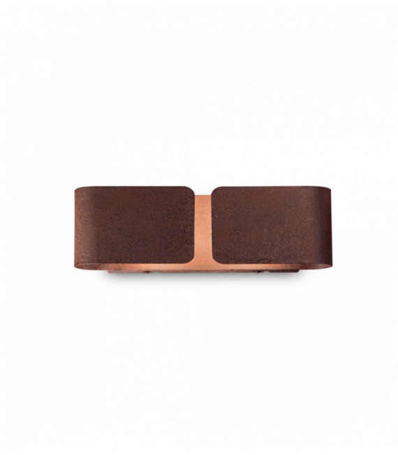 Corten CLIP Applique 2 Lampadine Larghezza 44 Cm