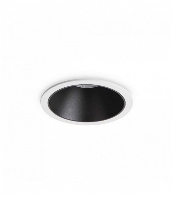 Foco empotrable Blanco / Negro GAME 1 bombilla de Aluminio