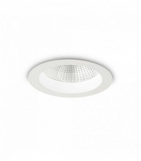 White BASIC 1-light recessed spotlight in Aluminum