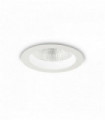 White BASIC 1-light recessed spotlight in Aluminum