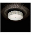 White crystal ceiling light ROMA 6 bulbs