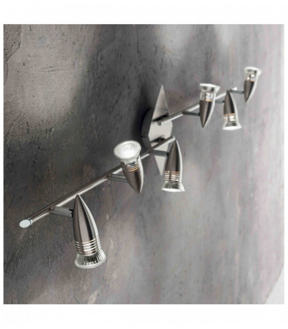 Plafoniera ALFA nichel 6 lampadine
