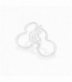 Suspension Chromée ALBA 7 ampoules en métal