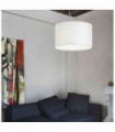 WHEEL white pendant lamp 5 bulbs